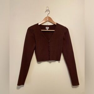 Rhythm Brown Knit Top with Branded Label